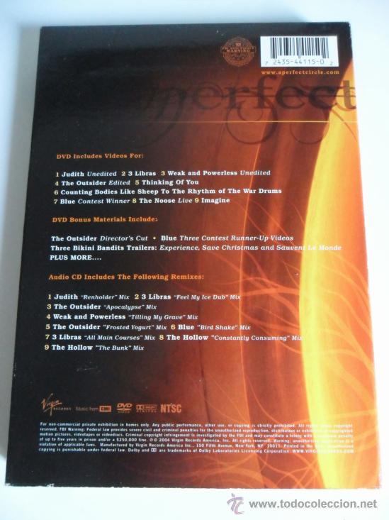 CDs de m&uacute;sica: A PERFECT CIRCLE . AMOTION (CD Y DVD) - Foto 2