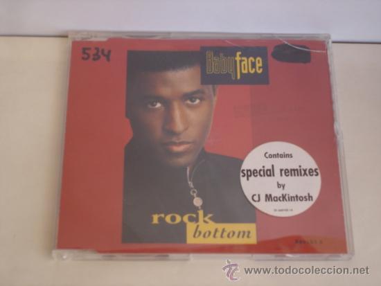 CDs de m&uacute;sica: BABYFACE    ROCK BOTTOM  CD-MAXI 5 TRACKS - Foto 1