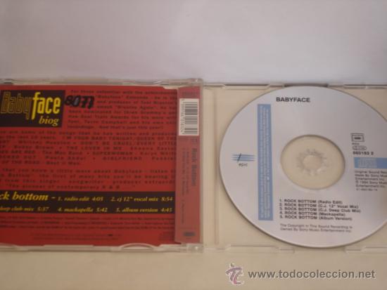CDs de m&uacute;sica: BABYFACE    ROCK BOTTOM  CD-MAXI 5 TRACKS - Foto 2
