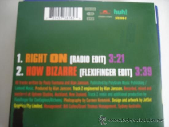 CDs de m&uacute;sica: OMC   RIGHT ON  CD-SINGLE 1+1 - Foto 2