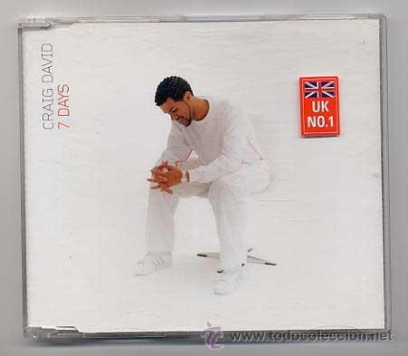 CDs de m&uacute;sica: CRAIG DAVID 7 DAYS CD SINGLE - Foto 1