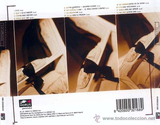 CDs de m&uacute;sica: DYANGO A TI CD ALBUM 2003 EXCELENTE ESTADO - Foto 2