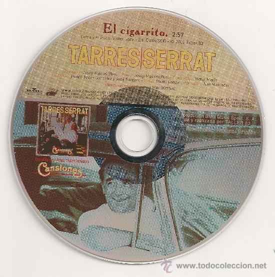 CDs de m&uacute;sica: TORRES / SERRAT - EL CIGARRITO (CD SINGLE PROMOCIONAL) - Foto 1