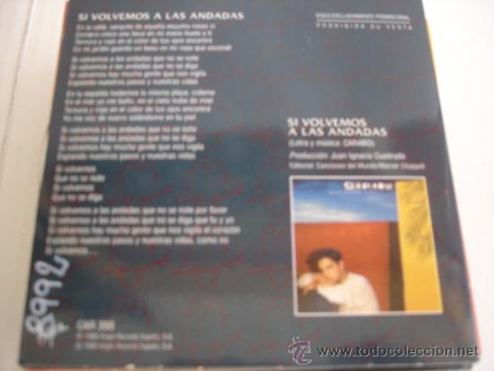 CDs de m&uacute;sica: C&Auml;RABO   SI VOLVEMOS A LAS ANDADAS  PROMO CD-SINGLE - Foto 2