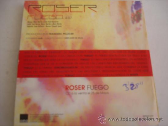 CDs de m&uacute;sica: ROSER   FUEGO  CD-SINGLE - Foto 2