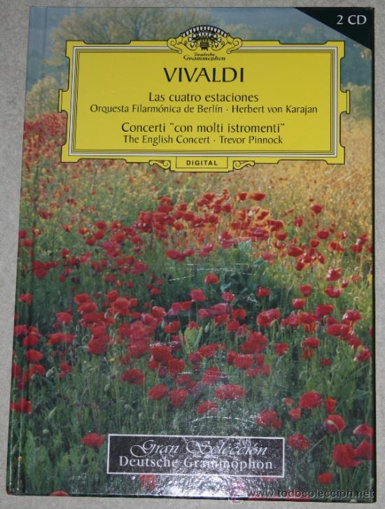 CDs de m&uacute;sica: Disco-libro de Vivaldi con dos cds de Deutsche Grammophon - Foto 1