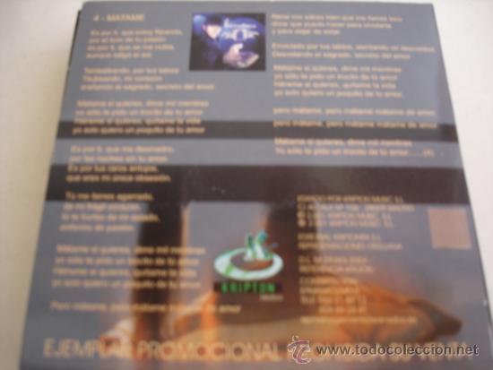 CDs de m&uacute;sica: BONAVENA   MATAME  PROMO CD-SINGLE - Foto 2