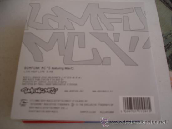 CDs de m&uacute;sica: BOMFUNK MC&acute;S   LIVE YOUR LIFE  CD-SINGLE - Foto 2