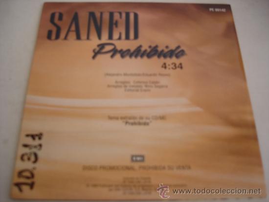 CDs de m&uacute;sica: SANED   PROHIBIDO  PROMO CD-SINGLE - Foto 2