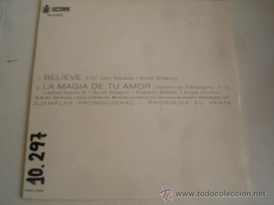 CDs de m&uacute;sica: JON SECADA   BELIEVE  PROMO CD-SINGLE 1+1 - Foto 2
