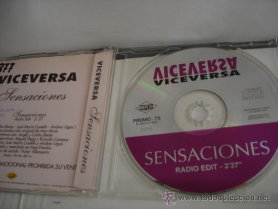 CDs de m&uacute;sica: VICEVERSA   SENSACIONES  PROMO CD-SINGLE - Foto 2