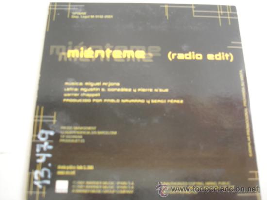 CDs de m&uacute;sica: S2   MIENTEME  PROMO CD-SINGLE - Foto 2