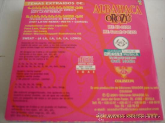 CDs de m&uacute;sica: ALBAHACA   ALA, LA, LA, LA, LONG  CD-SINGLE 1+1 - Foto 2