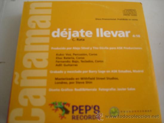 CDs de m&uacute;sica: CA&Ntilde;AMAN   DEJATE LLEVAR  PROMO CD-SINGLE - Foto 2