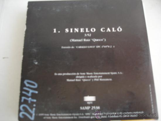 CDs de m&uacute;sica: CHEROKEE   SINELO CAL&Oacute;  CD-SINGLE - Foto 2