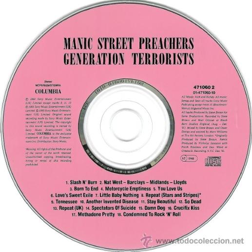 CDs de m&uacute;sica: Manic Street Preachers * CD * Generation Terrorists * Nuevo - Foto 2
