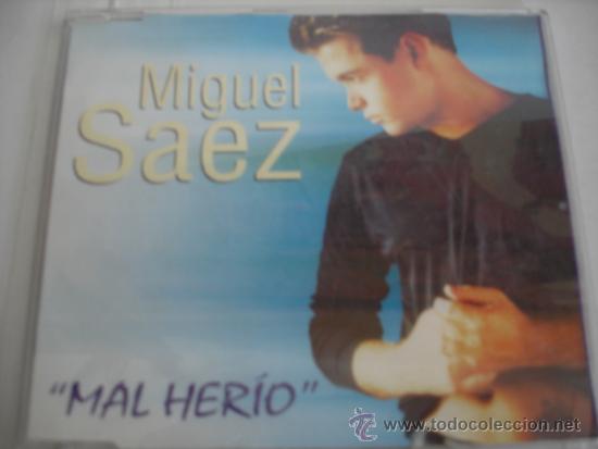 CDs de m&uacute;sica: MIGUEL SAEZ   MAL HER&Iacute;O  PROMO CD-SINGLE - Foto 1