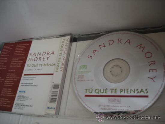 CDs de m&uacute;sica: SANDRA MOREY   TU QUE TE PIENSAS  CD-SINGLE - Foto 2