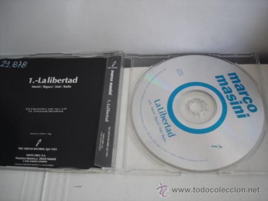 CDs de m&uacute;sica: MARCO MASINI  LA LIBERTAD CD SINGLE - Foto 2