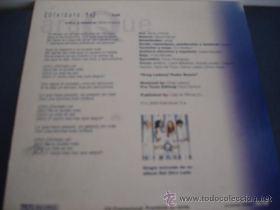 CDs de m&uacute;sica: ARAQUE   OLVIDALO YA  PROMO CD-SINGLE - Foto 2