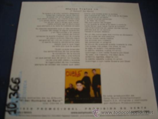 CDs de m&uacute;sica: LOS CUCAS  MALOS TRATOS  PROMO CD SINGLE - Foto 2