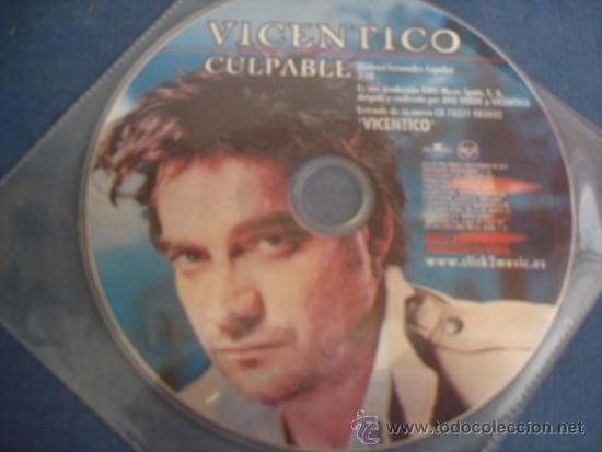 CDs de m&uacute;sica: VICENTICO  CULPABLE  PROMO CD SINGLE - Foto 1
