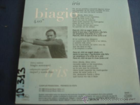 CDs de m&uacute;sica: BIAGIO Antonacci ? IRIS PROMO CD SINGLE - Foto 2