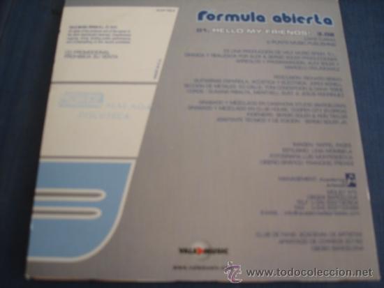 CDs de m&uacute;sica: FORMULA ABIERTA   HELLO MY FRIENDS!  PROMO CD-SINGLE - Foto 2