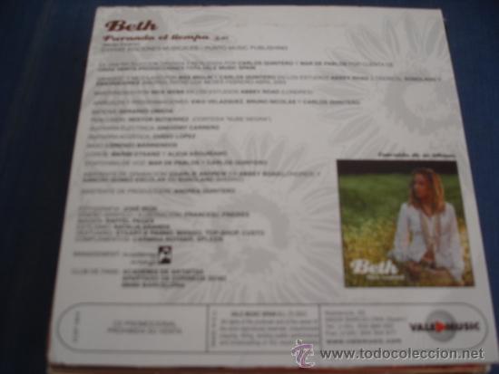 CDs de m&uacute;sica: BETH   PARANDO EL TIEMPO  PROMO CD-SINGLE - Foto 2