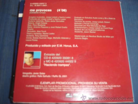 CDs de m&uacute;sica: RAUL   ME PROVOCAS  PROMO CD-SINGLE - Foto 2