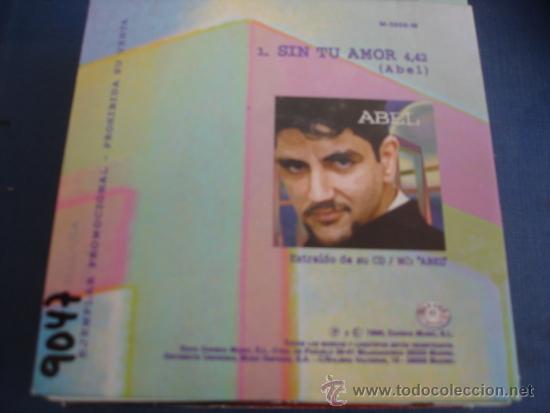 CDs de m&uacute;sica: ABEL   SIN TU AMOR  PROMO CD-SINGLE - Foto 2