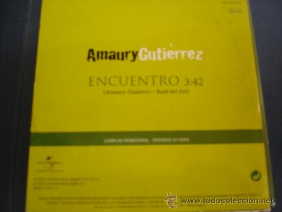 CDs de m&uacute;sica: AMAURY GUTIERREZ  ENCUENTRO  PROMO CD SINGLE - Foto 2