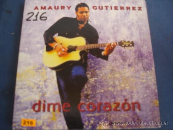 CDs de m&uacute;sica: AMAURY GUTIERREZ  DIME CORAZON PROMO CD SINGLE - Foto 1