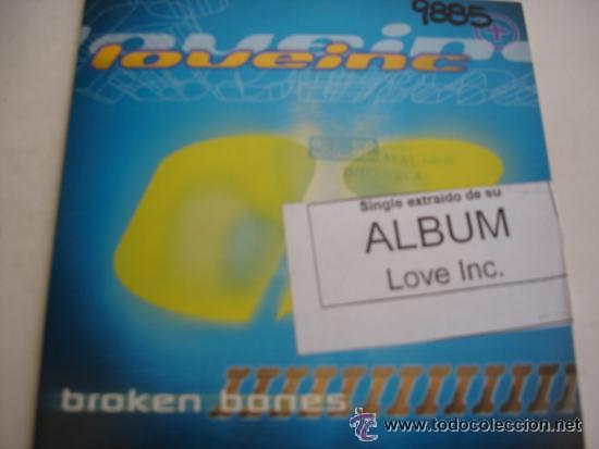 CDs de m&uacute;sica: LOVE INC BROKEN BONES CD SINGLE 2 VERSIONES 1997 - Foto 1