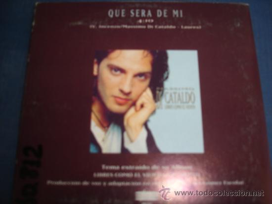 CDs de m&uacute;sica: MASSIMO DI CATALDO   QUE SERA DE MI  CD-SINGLE - Foto 2