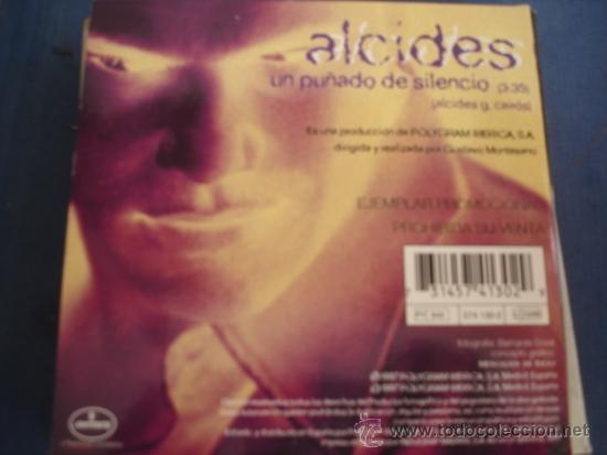 CDs de m&uacute;sica: ALCIDES UN PU&Ntilde;ADO DE SILENCIO PROMO CD SINGLE - Foto 2
