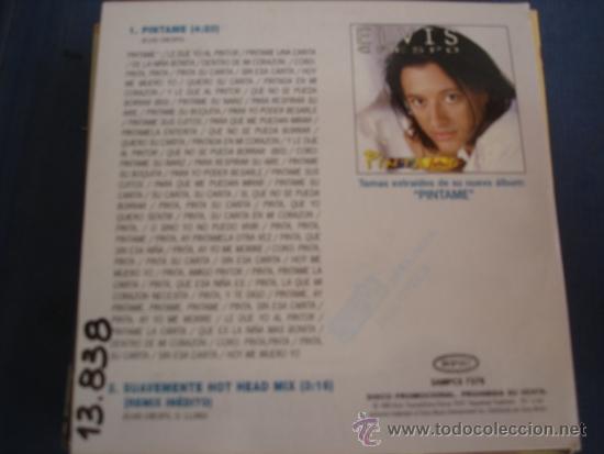 CDs de m&uacute;sica: ELVIS CRESPO  PINTAME +1  PROMO CD SINGLE - Foto 2