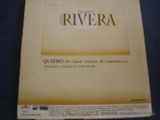 CDs de m&uacute;sica: JERRY RIVERA  QUIERO PROMO CD SINGLE - Foto 2