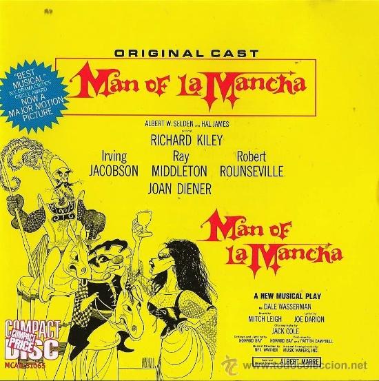 CDs de m&uacute;sica: EL HOMBRE DE LA MANCHA. ORIGINAL CAST. CD - Foto 1