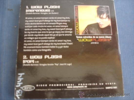 CDs de m&uacute;sica: ELVIS CRESPO  WOW  FLASH +1  PROMO CD SINGLE - Foto 2