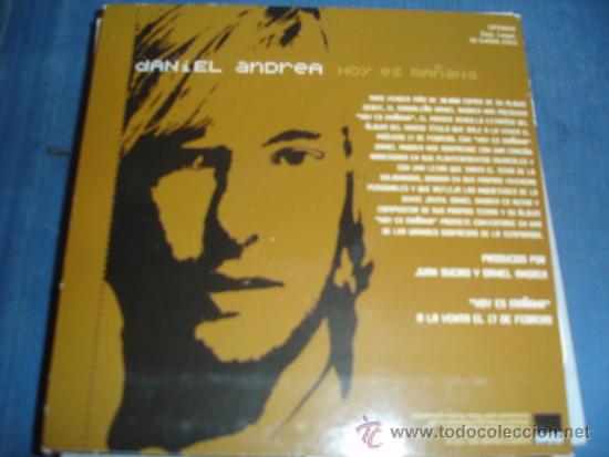 CDs de m&uacute;sica: DANIEL ANDREA   HOY ES MA&Ntilde;ANA  CD-SINGLE - Foto 2