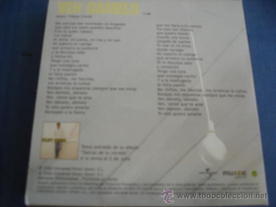 CDs de m&uacute;sica: FELIPE CONDE   VEN DAMELO  PROMO CD-SINGLE - Foto 2