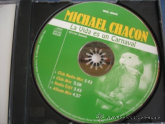 CDs de m&uacute;sica: MICHAEL CHACON  LA VIDA ES UN CARNAVAL  CD MAXI 4 TRACKS - Foto 2