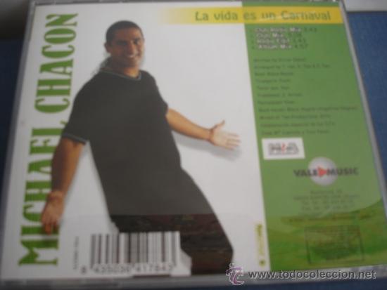 CDs de m&uacute;sica: MICHAEL CHACON  LA VIDA ES UN CARNAVAL  CD MAXI 4 TRACKS - Foto 3