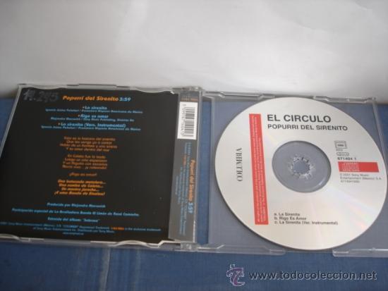 CDs de m&uacute;sica: EL CIRCULO  POPURRI DEL SIRENITO +2  CD SINGLE - Foto 2