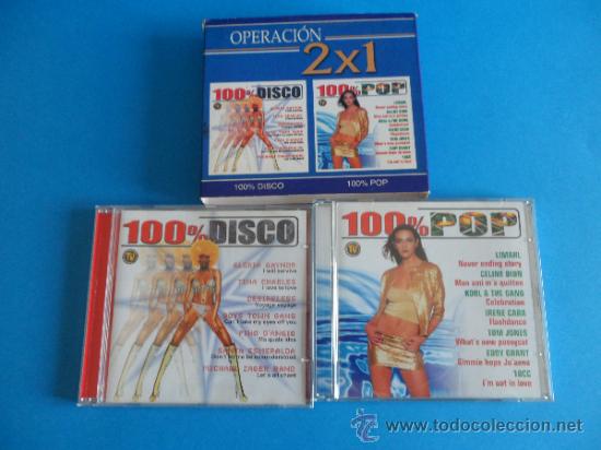 CDs de m&uacute;sica: Operaci&oacute;n 2x1 &rdquo; 100 % Disco 100% Pop &rdquo; (2 CDs) - Foto 1