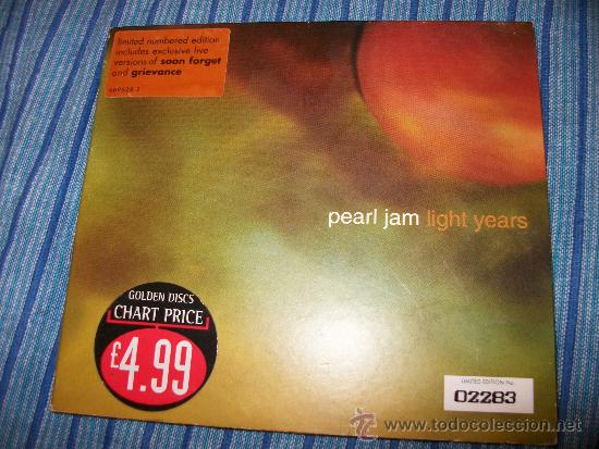CDs de m&uacute;sica: DIGIPACK - PEARL JAM - LIGHT YEARS ( 3 TRACKS) - Foto 1
