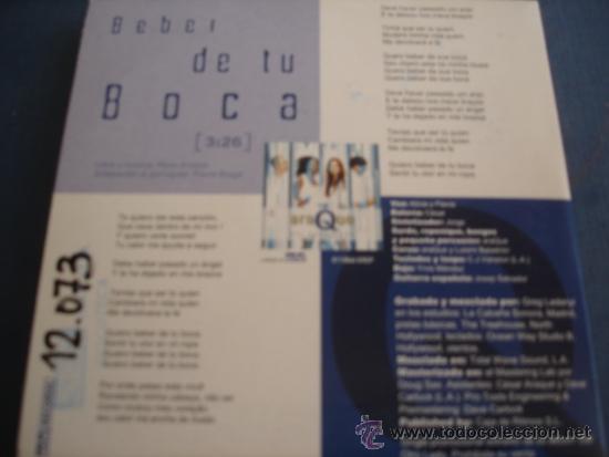 CDs de m&uacute;sica: ARAQUE   BEBER DE TU BOCA  PROMO CD-SINGLE - Foto 2