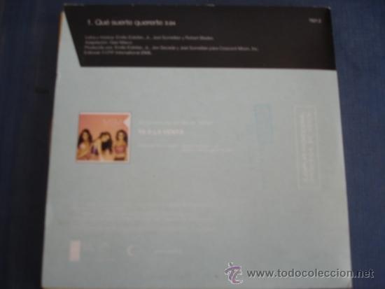 CDs de m&uacute;sica: MIAMI SOUND MACHINE  QUE SUERTE QUERERTE  PROMO CD SINGLE - Foto 2