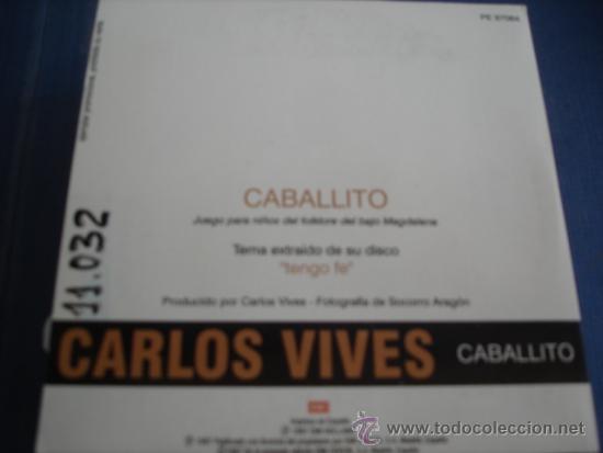 CDs de m&uacute;sica: CARLOS VIVES   CABALLITO  PROMO CD-SINGLE - Foto 2